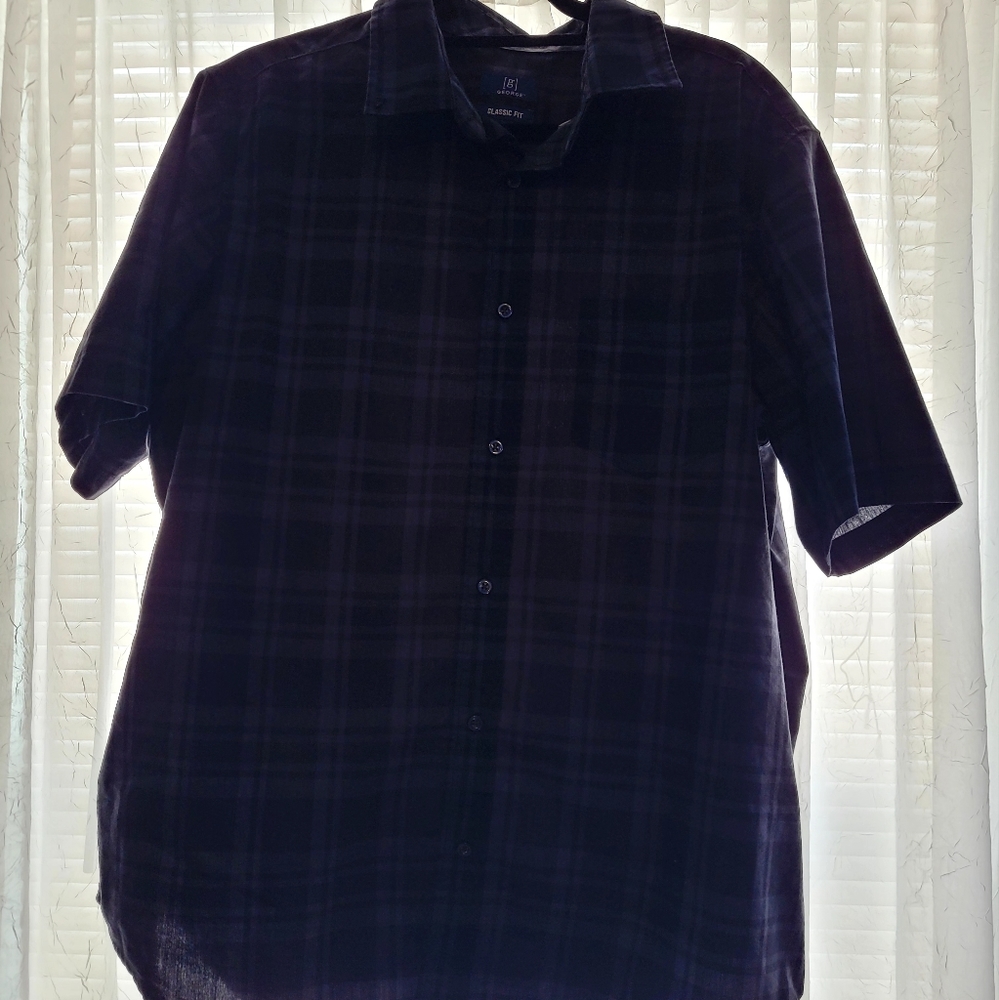 Mens button-up t-shirt